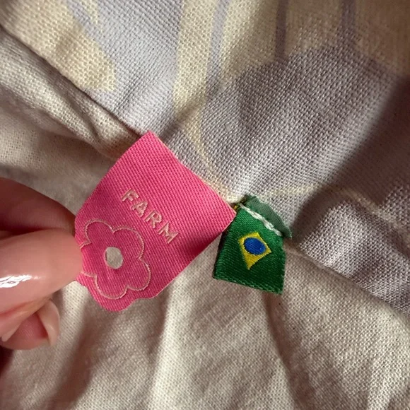 Farm Rio linen cropped top - Picture 7 of 12